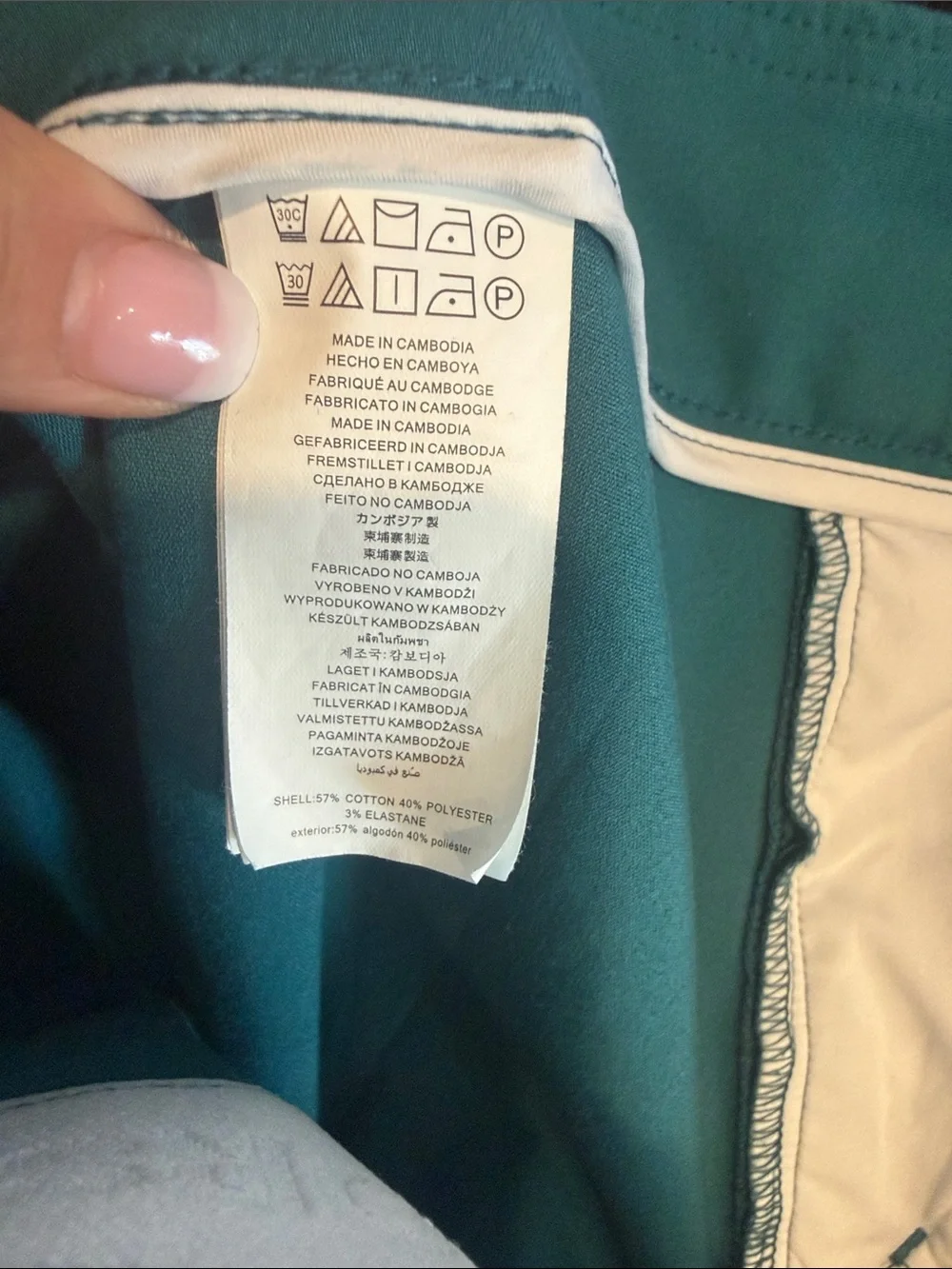 Michael Kors Teal Ankle-Length Cropped Pants